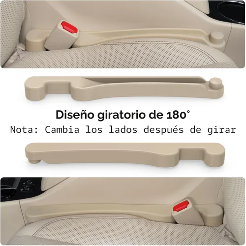 Vista 6 de Givifive Juego de 2 rellenos de espacio para asiento de automóvil, espuma suave, multifuncional, con organizador y función de gancho, tapón