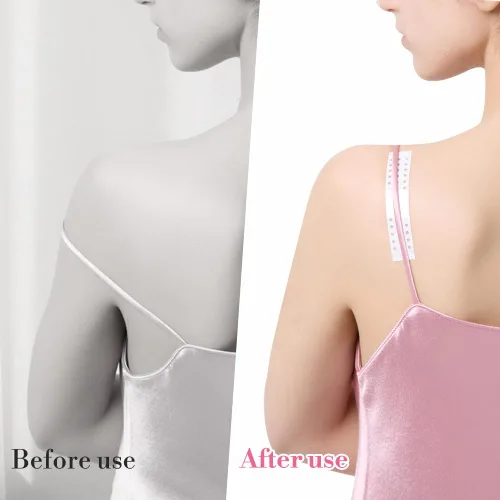Vista 3 de Cinta de doble cara para ropa y cuerpo (100 piezas) cinta de moda transpirable de doble cara, cinta de tela invisible adecuada para ropa y cuerpo