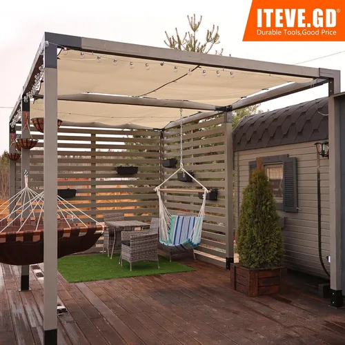 Vista 6 de Kit de soporte de esquina de pérgola de 3 vías, soporte resistente de calibre 13 con base de anclaje para poste a viga, de 4 x 4 pulgadas