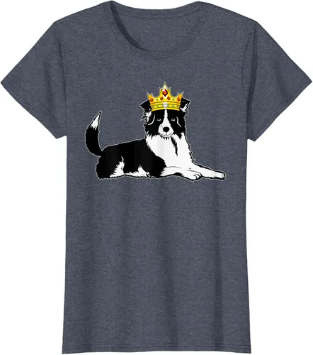 Vista 14 de Border Collie Crown - Camiseta veterinaria de piel de pastoreo de ovejas, Negro