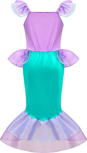 Vista 2 de GZ-LAOPAITOU Disfraz de princesa para niñas, disfraz de princesa para fiesta de cumpleaños, Halloween, cosplay