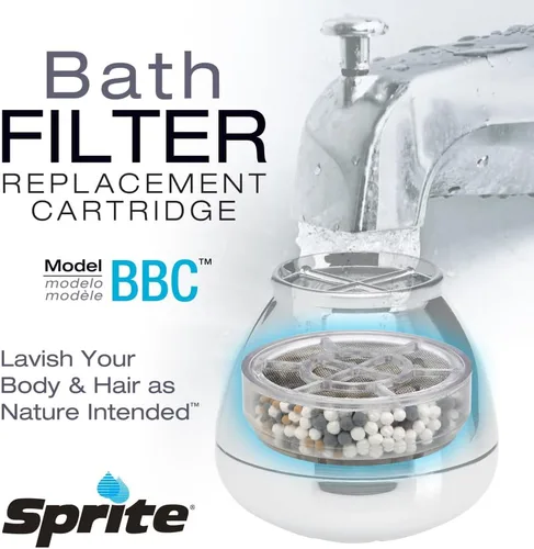 Vista 2 de Sprite Showers BBC Pure Bath Chlorgon - Cartucho de repuesto para filtro de baño
