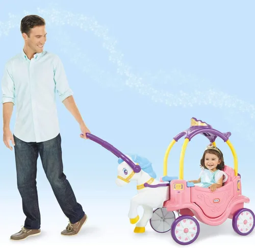 Vista 2 de Little Tikes – Carruaje y caballo de princesa