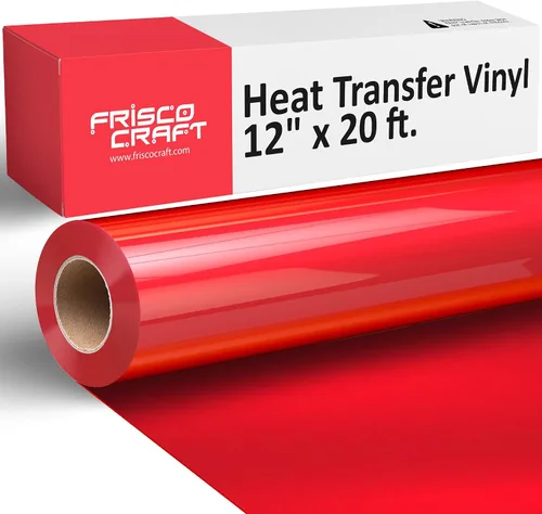 Vista 10 de Frisco Craft Rollos de vinilo HTV – Rollos de vinilo de transferencia de calor para impresiones personalizadas – Rollo HTV mate de 12 pulgadas x 20
