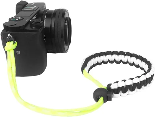 Vista 8 de Correa de muñeca ajustable 550 Paracord para cámaras réflex digitales, compactas
