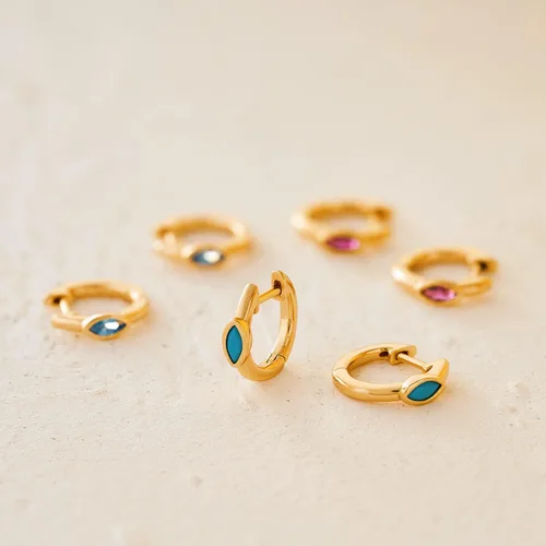Vista 6 de MYEARS Women Huggie Earrings Gold Hoop 14K Gold Filled Small Simple Hypoallergenic Everyday Jewelry
