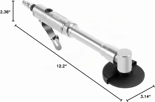 Vista 10 de Amoladora angular neumática de mango largo, herramienta de corte neumática de 90 PSI 25000 RPM, alcance extendido de 12.2 pulgadas para espacios
