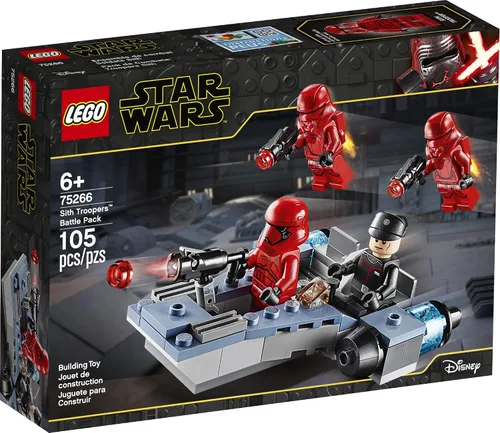 Vista 4 de LEGO Star Wars Paquete de Batalla de Soldados Sith 75266 Vehículo Speeder Stormtrooper, Kit de Construcción (105 Piezas)