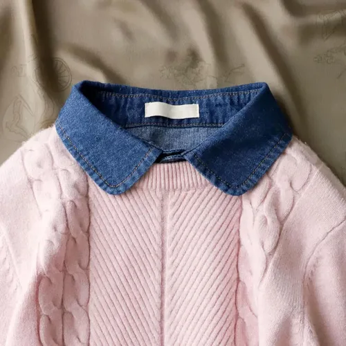 Vista 2 de WENLOOY Fake Collar Detachable Blouse Dickey Collar Half Shirts Faux False Collar for Women & Girls Favors