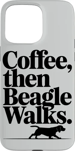 Vista 30 de Funny Beagle Walks Dad Beagle Mom Parent Beagle Coffee Case for iPhone XR