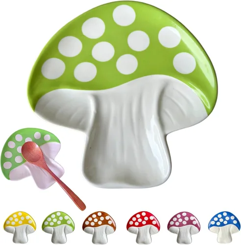 Vista 14 de Soporte de cuchara de cerámica para estufa y encimera de cocina, soporte para cuchara para estufa y cuchara de cocina para cucharón, cuchara linda