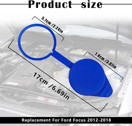 Vista 2 de Tapa de depósito de líquido para limpiaparabrisas - KT1Z17632A, CP9Z-17A605-A, repuesto para Ford Focus 2012-2018