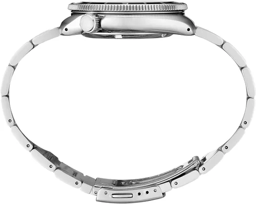 Vista 2 de SEIKO SRPH15 - Reloj automático de acero inoxidable con esfera verde y correa plateada para hombre, Verde, Reloj automático