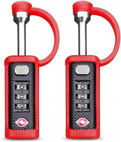 Vista 14 de Cerradura Táctica para Estuche de Armas Aprobada por TSA - Funda Protectora de Goma y MonoShaft Resistente a Cortes - Candado Seguro de Eje Único