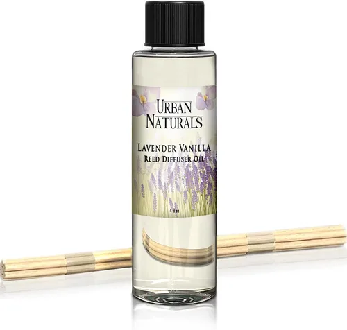 Vista 16 de Urban Naturals Recambio de aceite difusor de varillas ámbar y lavanda, lavanda relajante, ámbar cálido, aroma calmante para habitación, 4 onzas +