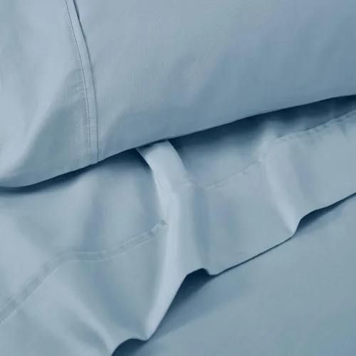 Vista 6 de Superior Juego de sábanas de algodón de 1400 a 1500 hilos, ropa de cama pesada para uso diario, decoración moderna, incluye 1 sábana bajera elástica