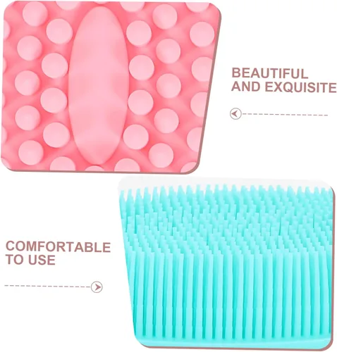 Vista 3 de NOLITOY Cepillo de baño suave para limpieza de la piel, 2 piezas, promueve el desarrollo sensorial, la unión emocional para una estimulación táctil