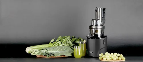 Vista 4 de Kuvings Exprimidor lento entero REVO830 Máquina exprimidora de presión fría – Canales de alimentos extra anchos de 3.465 in y 1.890 in – Motor Negro