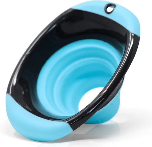 Vista 3 de Tapas y embudo para tarros de masón: doble tornillo multicolor, tapas de boca ancha paquete de 4 y un embudo de silicona plegable en color verde