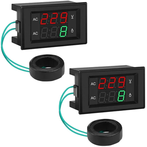 Vista 9 de DROK DC 4.5-100V Multímetro digital con voltímetro, amperímetro y panel de medidor de voltaje, medidor de amperios DC, medidor de voltaje, probador
