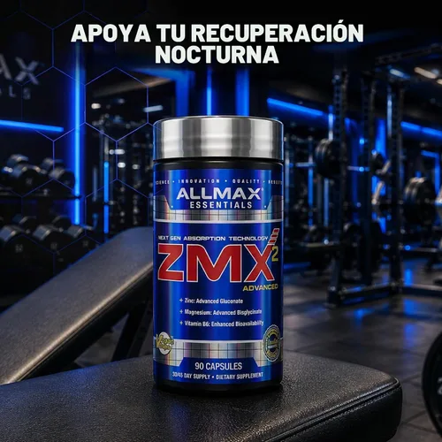 Vista 5 de ALLMAX ZMX2 Zinc Magnesium Vitamin B6 Capsules, 90 Count