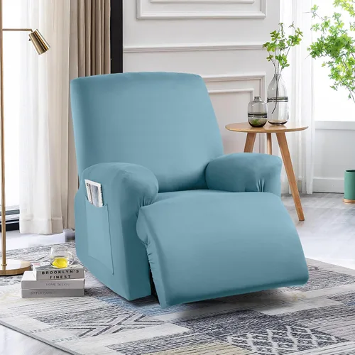 Vista 7 de TAOCOCO Fundas Elásticas para Sillones Reclinables de 3 Piezas Fundas Sólidas para Muebles Funda para Sillón Reclinable Fundas Deslizables