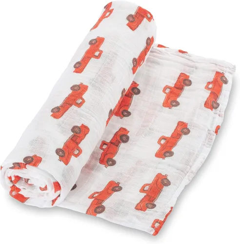 Vista 15 de LollyBanks Manta de Envolver, Manta de Bebé 100% Algodón, Manta de Envolver de Muselina Suave 47 x 47 Pulgadas, Manta de Bebé Neutra para Niños