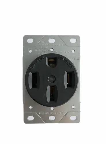 Vista 9 de SELECT Lighting SL-DR50A-4S Dispositivo de hoja recta de voltios, NEMA 14-50R, Receptáculo de rango de 50 amperios 125/250V, toma de corriente