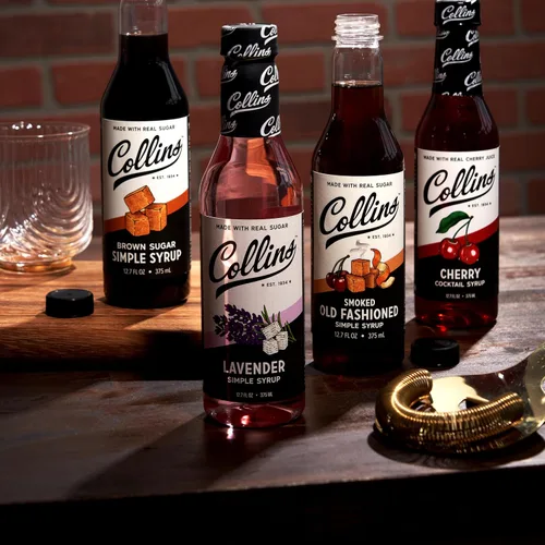 Vista 7 de Jarabe Simple de Lavanda Collins con Azúcar Real para Cócteles, Spritz, Té Helado, Limonada, Chocolate Caliente, Postre, Repostería, Jarabes