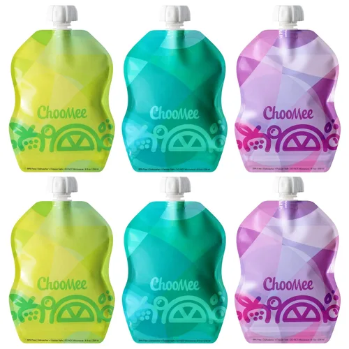 Vista 9 de ChooMee Bolsas reutilizables para almacenamiento de alimentos para bebés, sin BPA, a prueba de fugas, para batidos, purés y alimentos para bebés