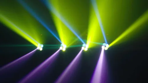 Vista 8 de Luz móvil de la etapa de la cabeza LED de 80W (4x20W), universal internacional, lámpara de 12 colores LED