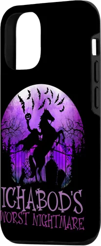 Vista 2 de iPhone 14 La peor pesadilla de Ichabod, funda de Halloween de jinete sin cabeza