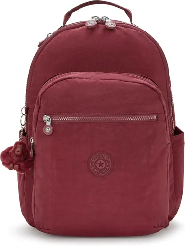 Vista 15 de Kipling Seúl - Mochila pequeña para tableta, diseño de flores acuáticas, talla única