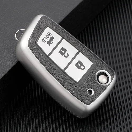 Vista 4 de Leather TPU Car Key Case Cover, for Nissan X-Trail T32 Juke F15 Qashqai J11 Murano Tiida Maxima Altima Quest Livina Nismo