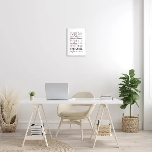 Vista 2 de Stupell Industries Enfermera Inspiración Descripción Atención Profesional Gratitude, Diseñado por Elizabeth Tyndall Art, 13 x 19, Placa de pared