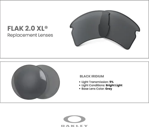 Vista 3 de OAKLEY Authentic Flak 2.0 XL OO9188 Polarized REPLACEMENT Lenses +BUNDLE Bag+ Bundle Microfiber Pouch -FRAMES NOT INCLUDED