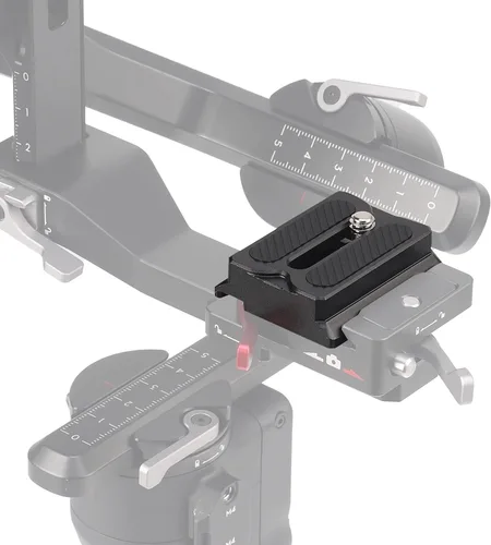 Vista 2 de Hersmay RS3/RS4 Mini placa de liberación rápida para DJI Ronin RS3mini estabilizador superior placa de liberación rápida para DJI RS4 Mini/RS3