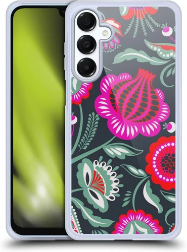 Vista 20 de Head Case Designs Officially Licensed Haroulita Blue Red Ethnic Pattern Gel Case [Military Grade Protection] Compatible with Samsung Galaxy A16 5G