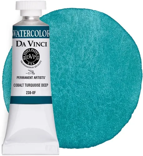 Vista 163 de DA VINCI PAINTS Pintura Acuarela Profesional para Artistas, Azul Cobalto, 15mL