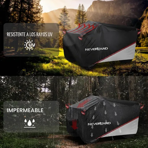 Vista 8 de NEVERLAND Cubierta Impermeable para ATV al Aire Libre - Cubierta para Cuatrimoto de Servicio Pesado Resistente a Desgarros Cubiertas para Vehículos