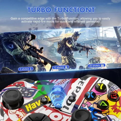 Vista 4 de Gamrombo Controlador inalámbrico X-box compatible con Xbox Series XS, Xbox One, Xbox One SX, PC WindowsSteam, controlador de juego AndroidiOS