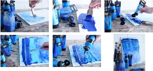 Vista 4 de Kreul Solo Goya, tubo Pinnacle de 3.4 fl oz, pintura acrílica cremosa multiusos en calidad de estudio, a base de agua, secado rápido mate, buena