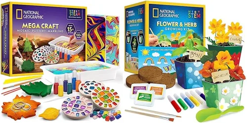 Vista 8 de NATIONAL GEOGRAPHIC Kit de artes, manualidades y química para niños