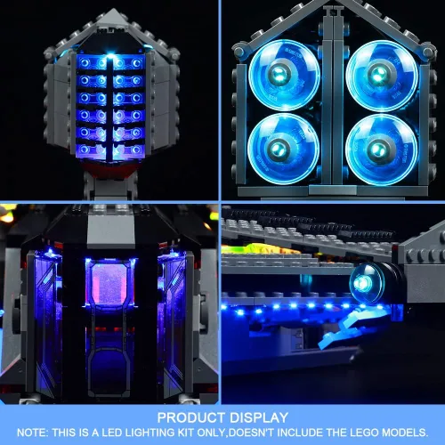Vista 3 de VONADO Kit de luz LED compatible con Lego The Justifier 75323 (sin modelo), kit de iluminación de construcción compatible con Lego 75323 Starship