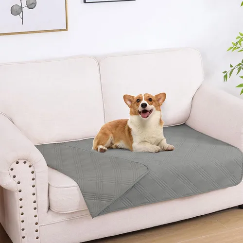 Vista 158 de hyha - Manta impermeable para cama de perro, mantas suaves para mascotas, funda impermeable para sofá para perros, fundas reversibles lavables