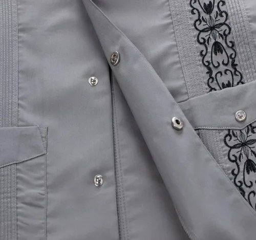 Vista 4 de Guayabera - Camisas de manga corta para hombre