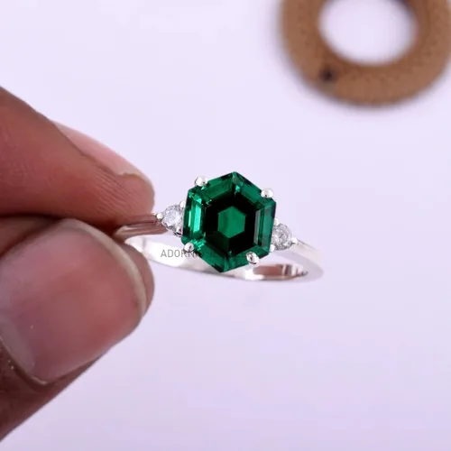Vista 28 de Anillo de plata de ley 925 para mujer, anillo de diamantes de imitación de aguamarina de plata esterlina, anillo Art Deco de marzo, piedra natal