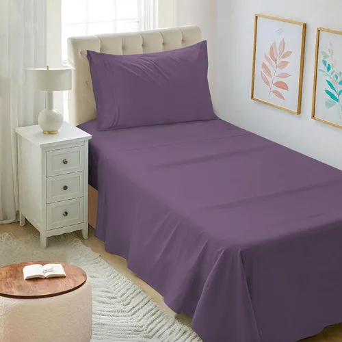 Vista 80 de Mejoroom Juego de sábanas tamaño individual – Sábanas individuales de Hotel Collection – Sábanas y fundas de almohada con sábana bajera de bolsillo