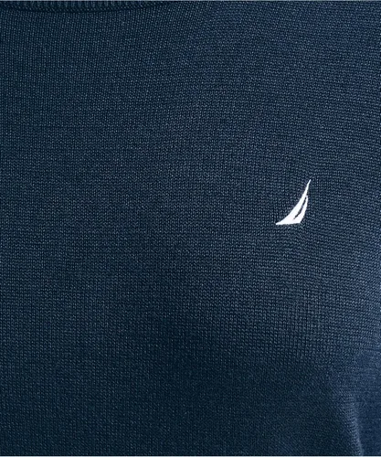 Vista 5 de Nautica Suéter de cuello redondo súper suave hecho de forma sostenible para mujer
