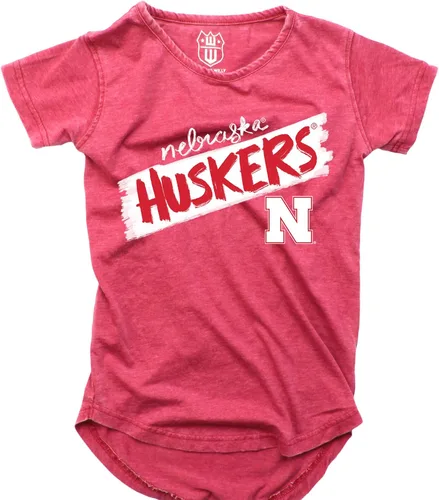 Vista 19 de Wes and Willy NCAA - Camiseta Burnout para niñas S/S